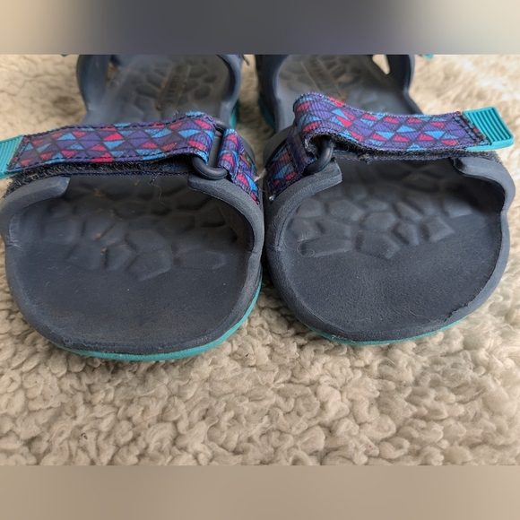 MERRELL Kid Sandals Size 1 Navy Blue  And Pink Color Perfect For Summer - Picture 3 of 8